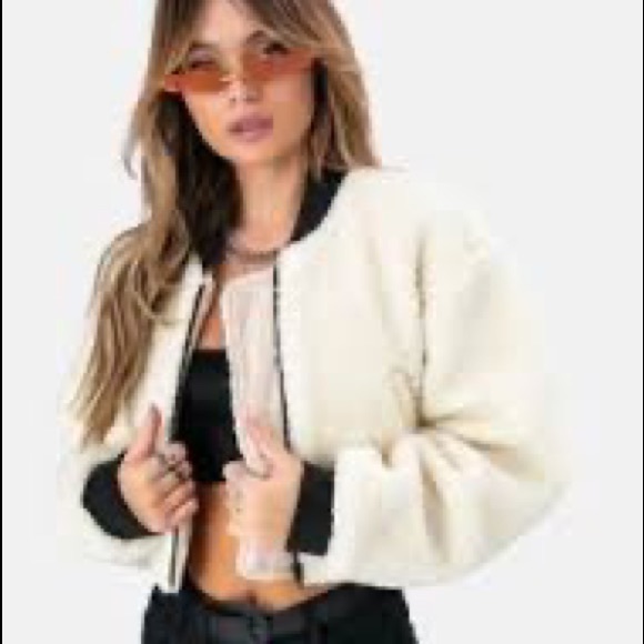 Adika Saint Bomber Jacket Cream Size Small - Picture 1 of 4